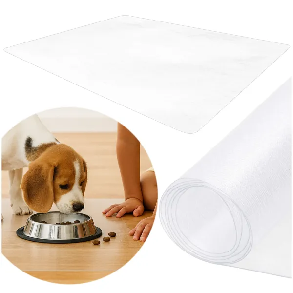 Protective mat for office chairs and lounge chairs Springos FM0038 140x100 cm, transparent table mat