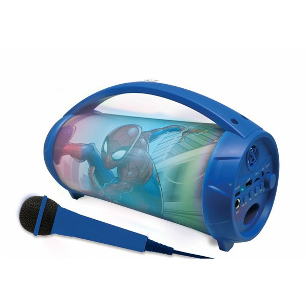 Bluetooth Speaker with Karaoke Microphone Lexibook Spider-Man