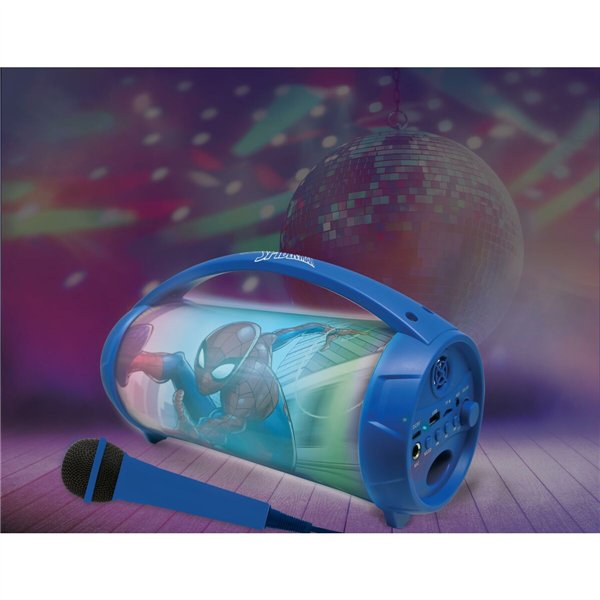 Bluetooth Speaker with Karaoke Microphone Lexibook Spider-Man