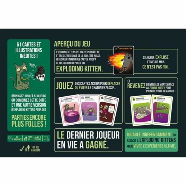 Board game Asmodee Zombie Kittens