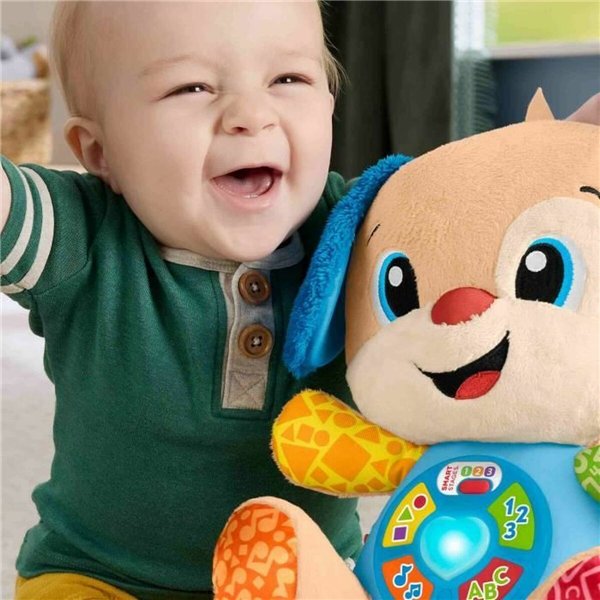 Fluffy toy Fisher-Price Laugh and Learn Puppy Progressive Awakening Musical Plush JFD20 Brown Plush Musical Dog