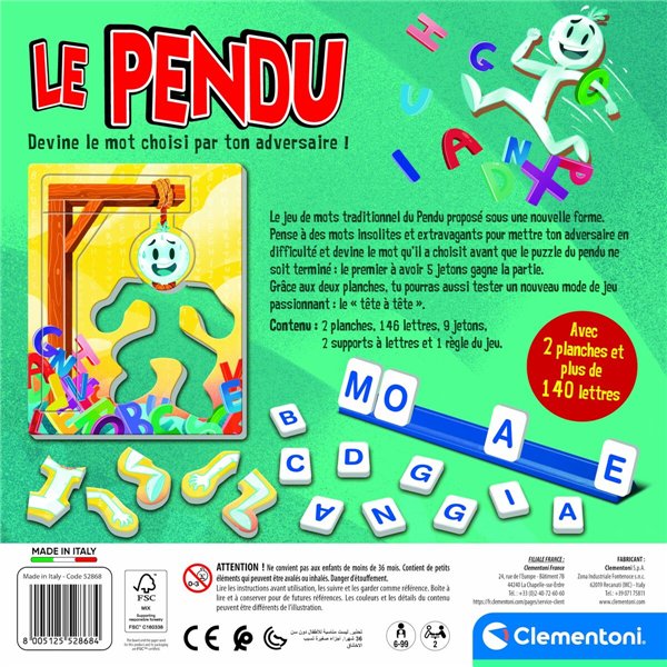Board game Clementoni Le pendu