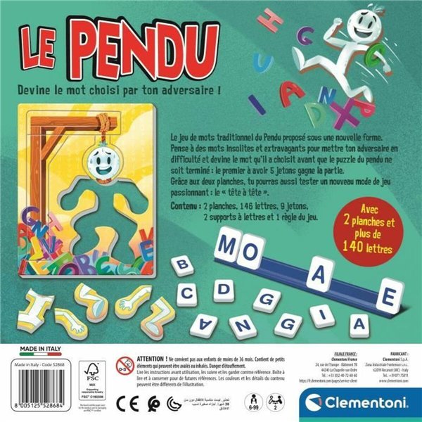 Board game Clementoni Le pendu