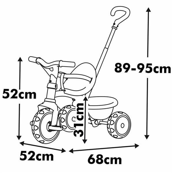Tricycle Smoby Be move Beige