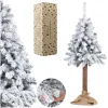 Artificial Snowy Spruce Christmas Tree Springos CT0201 on Trunk, 160 cm