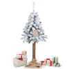 Artificial Snowy Spruce Christmas Tree Springos CT0201 on Trunk, 160 cm