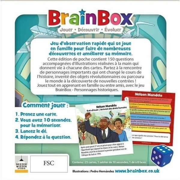 Educational Game Brainbox personnages historiques