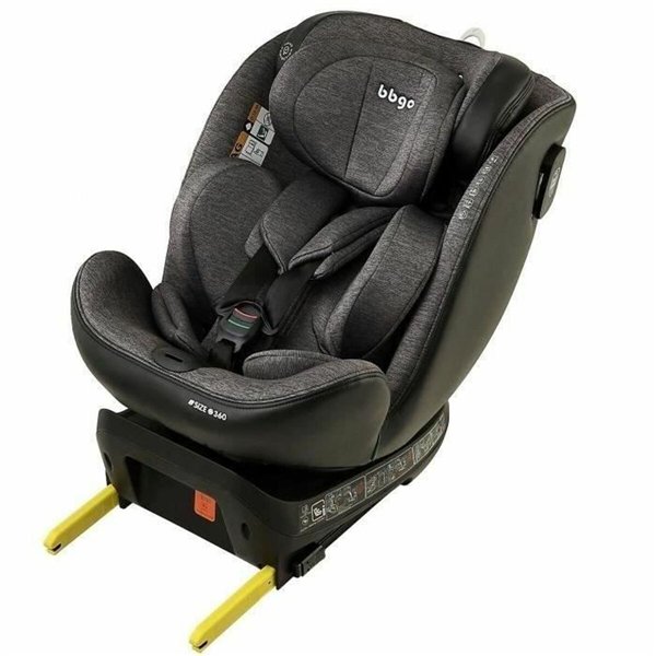 Car Chair BBGO Grey 0 (de 0 a 10 kilos) 0+ (de 0 a 13 kilos) I (9 - 18 kg) II (15-25 kg) III (22 - 36 kg) Children's ECE R129