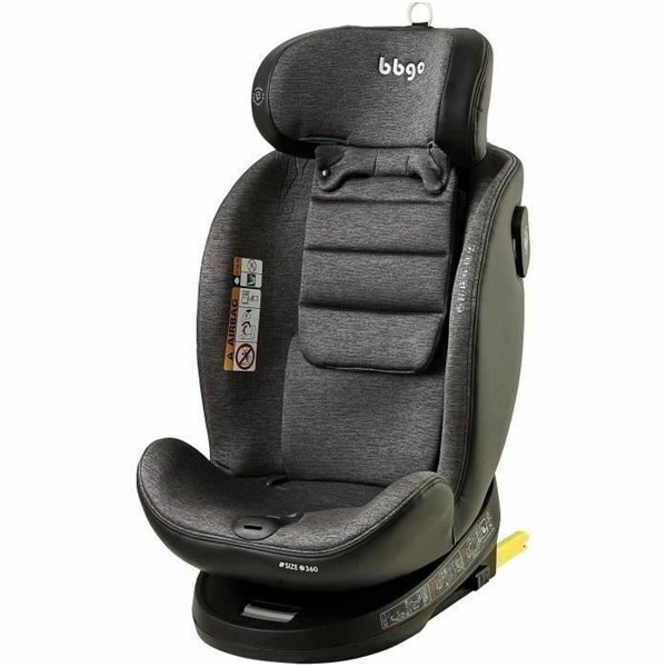 Car Chair BBGO Grey 0 (de 0 a 10 kilos) 0+ (de 0 a 13 kilos) I (9 - 18 kg) II (15-25 kg) III (22 - 36 kg) Children's ECE R129