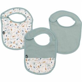Bib Domiva Celeste Cotton 3 Pieces (3 Units)
