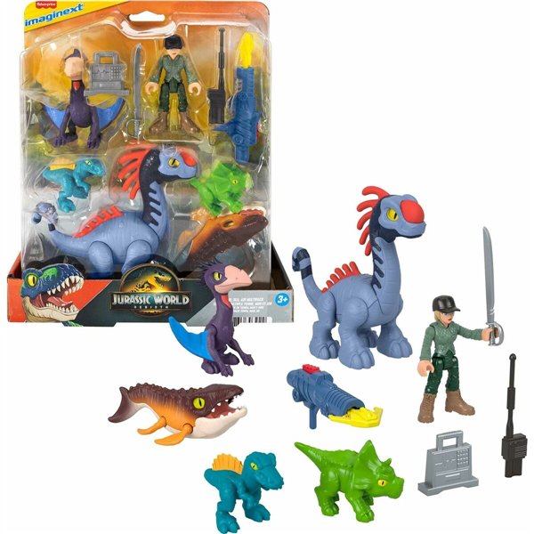 Playset Imaginext Jurassic World Multicolour 10 Pieces