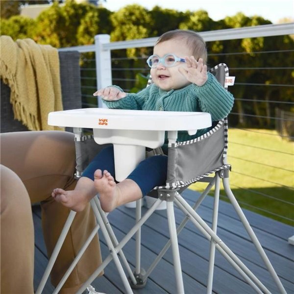 Highchair Bright Starts Pop N Dine Grey
