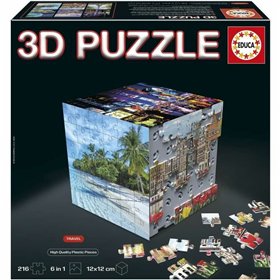 Puzzle Educa 3D 216 Pieces (6 Units)