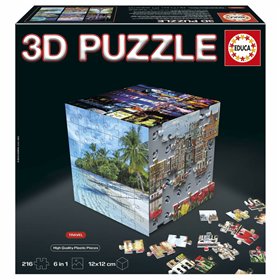 Puzzle Educa 3D 216 Pieces (6 Units)