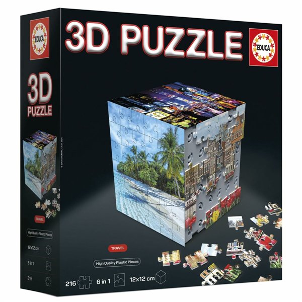 Puzzle Educa 3D 216 Pieces (6 Units)