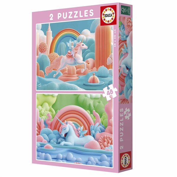 Puzzle Educa Magic Unicorns 48 Pieces (2 Units)