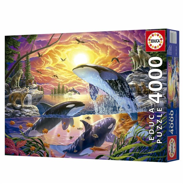 Puzzle Educa Orcas y Lobos 4000 Pieces