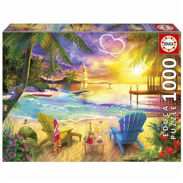 Puzzle Educa Love Beach 1000 Pieces