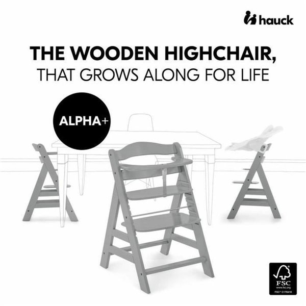 Highchair Hauck Grey