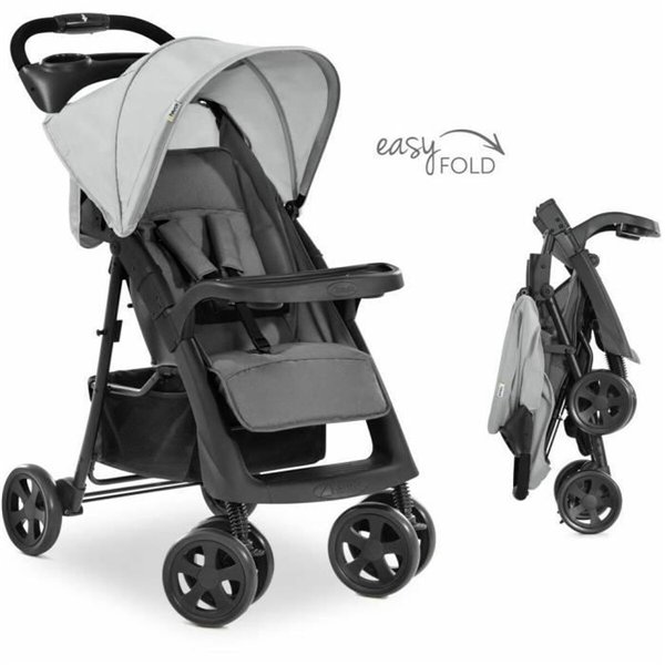 Baby's Pushchair Hauck Black Grey