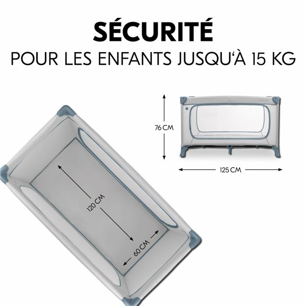 Baby Crib Hauck Blue