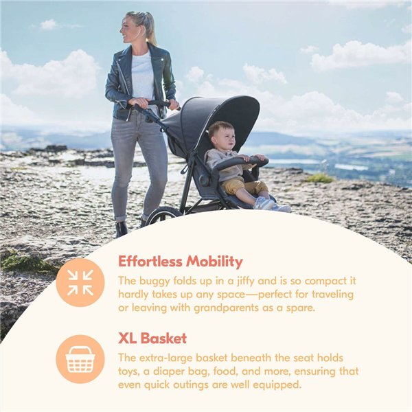 Baby's Pushchair Hauck Black