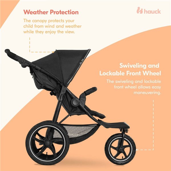 Baby's Pushchair Hauck Black