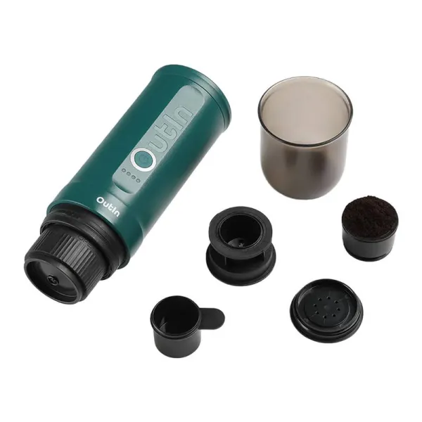 Portable Coffee Maker Outin OUTINTEAL Turquoise Stainless steel 80 ml