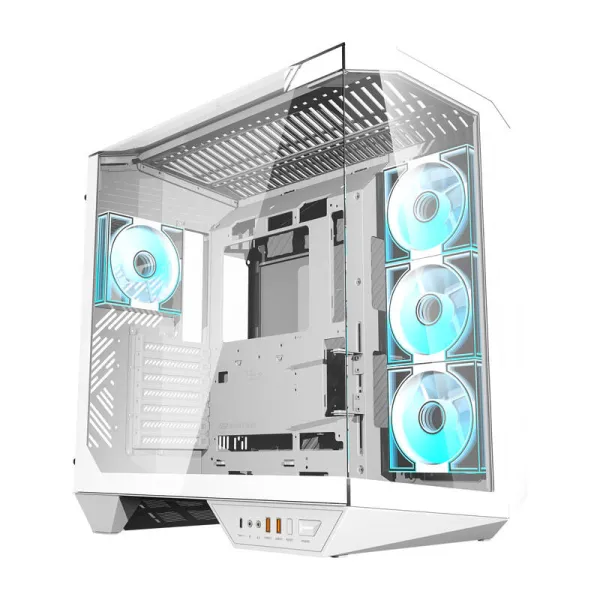 Darkflash DY470 arvutikorpus (valge) + 4 ventilaatorit