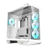 Darkflash DY470 arvutikorpus (valge) + 4 ventilaatorit