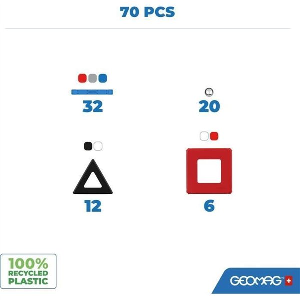 Construction set Geomag Nasa Shuttle 70 piezas