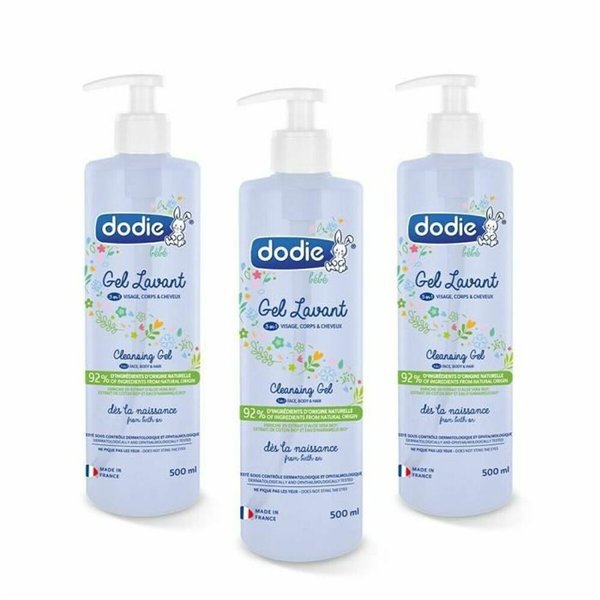 Shower Gel Dodie 500 ml 3 Pieces (3 Units)