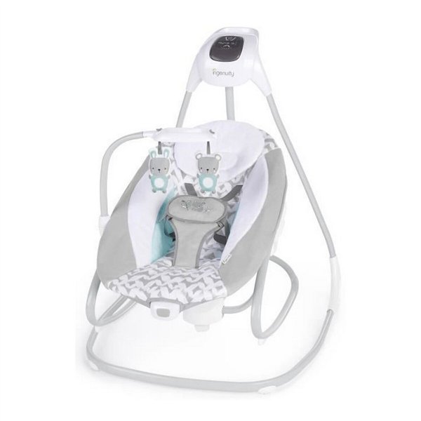 Rocking Chair Ingenuity 2-in-1 Swing Lounger - Raylan Grey White