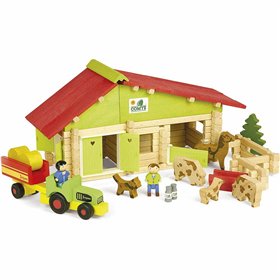 Farm with Animals Jeujura Wooden Farm Playset