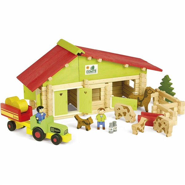 Farm with Animals Jeujura Wooden Farm Playset