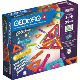 Playset Geomag Glitter (35 Pieces)