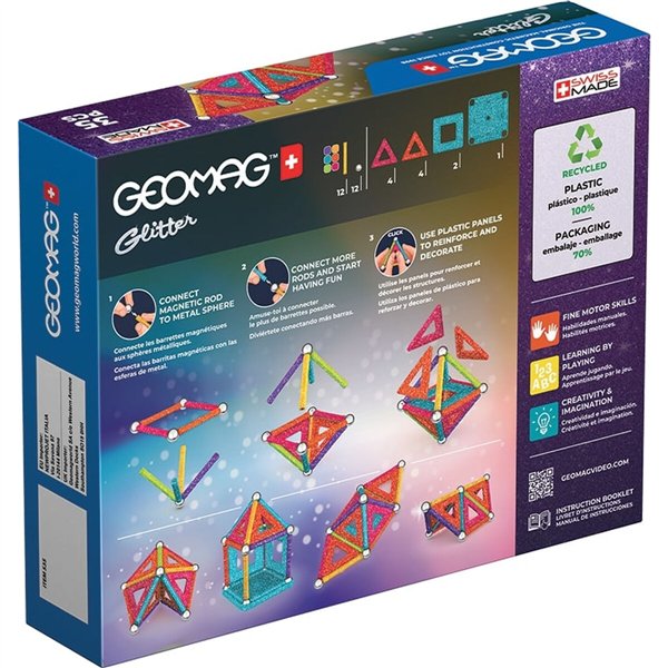 Playset Geomag Glitter (35 Pieces)