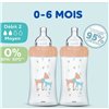 Set of baby's bottles Dodie 3 uds