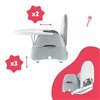 Highchair Badabulle Sitzerhöhung 15 kg White/Grey
