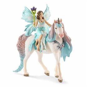Action Figure Schleich Fée Eyela with princess unicorn Unicorn 3 Pieces