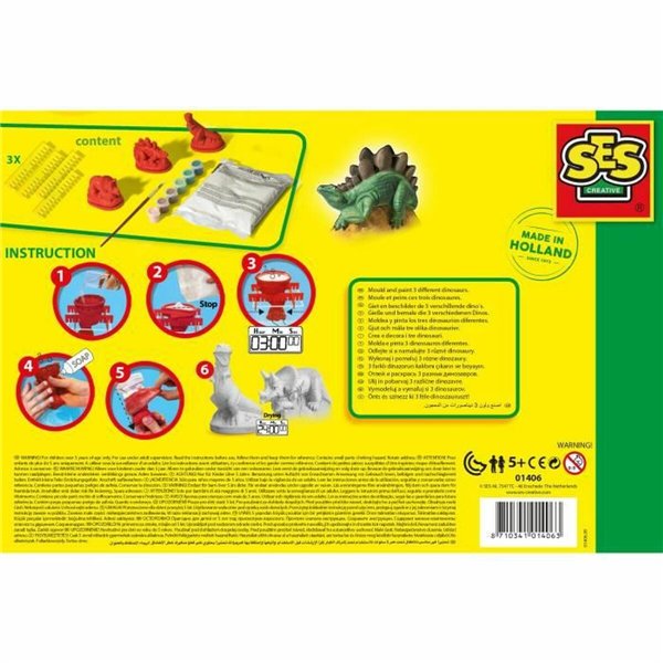 Modelling paste SES Creative Moulding set Dinosaurs