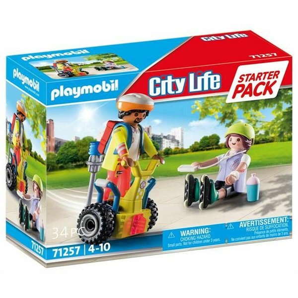 Playset Playmobil City Action - Supervisor with Segway 71257 34 Pieces 