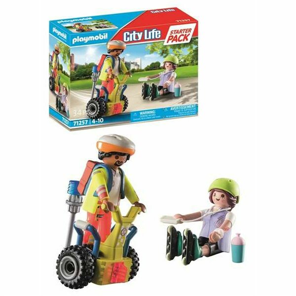 Playset Playmobil City Action - Supervisor with Segway 71257 34 Pieces 