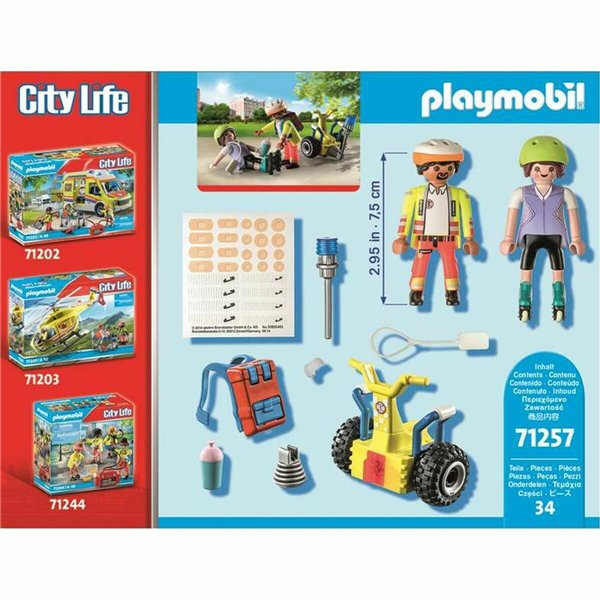 Playset Playmobil City Action - Supervisor with Segway 71257 34 Pieces 