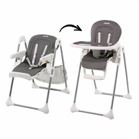 Highchair Nania Grey Leatherette