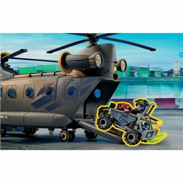 Toy set Playmobil Police Plane City Action Plastic