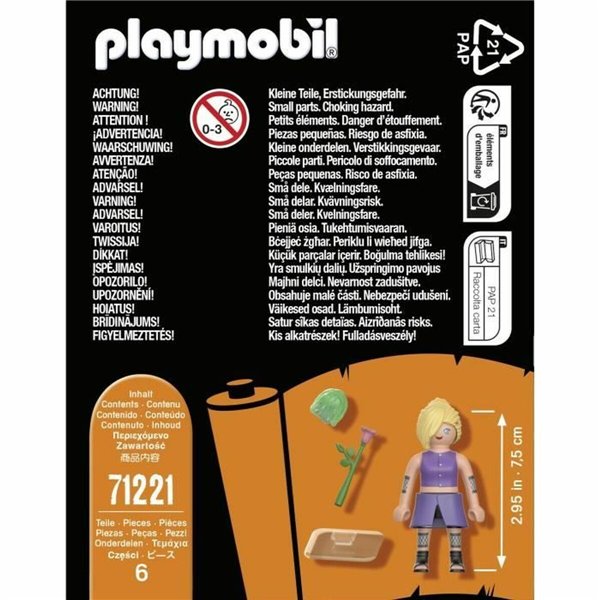 Toy set Playmobil 71221 Naruto Shippuden Plastic 6 Pieces