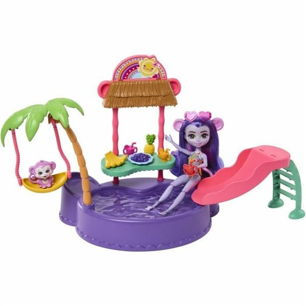 Set of Dolls Enchantimals PISCINE DES SINGES