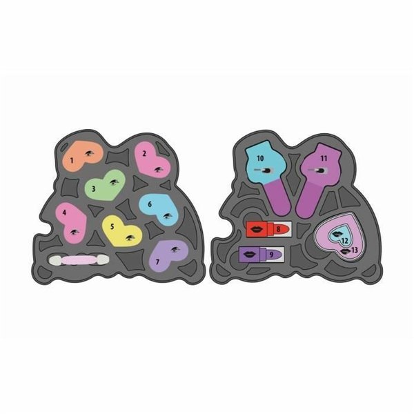 Children's Make-up Set Clementoni Crazy Chic Beauty Lovely Make up Multicolour