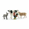 Set of Farm Animals Schleich 42385 Farm World PVC Plastic
